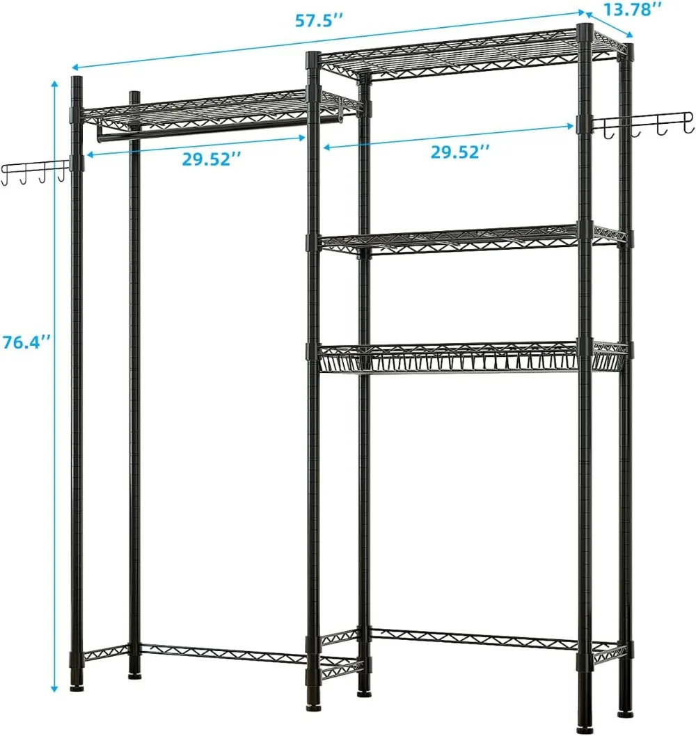 Over Washer and Dryer Storage, 3 Tiers Over Washer and Dryer Shelves Laundry Room Organization Storage Shelf Clothes Drying