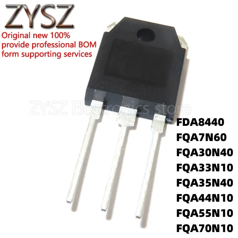 5PCS FDA8440 FQA7N60C 30 35N40 33 44 55 70N10 in-line TO-3P