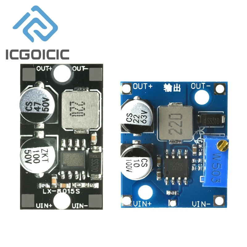 Mini DC-DC 5-80V to 1-62V 1.5A Buck-Boost Converter  Adjustable Step-Up/Down Power Module for Solar