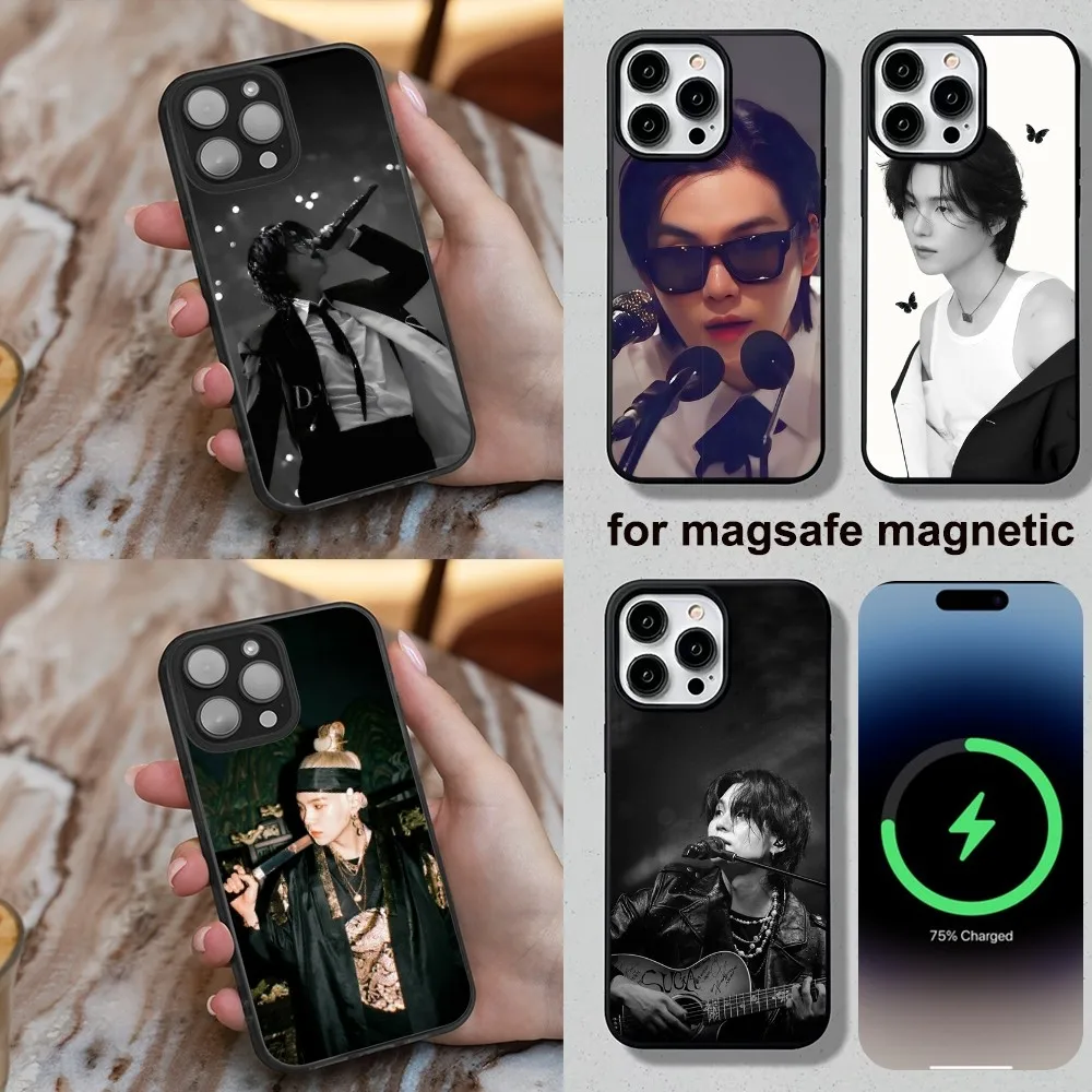 A-Agust D Yoongi S-Suga Phone Case For iPhone 16,15,14,13,12,11,Plus,Pro,Max,Mini Magesafe Magnetic Wireless Charge