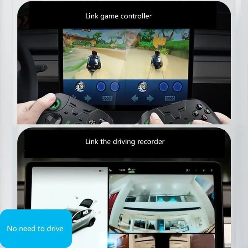 H37B Glove Box Hub محور USB للموديل Y/3 محطة الإرساء 4 في 1 متعددة