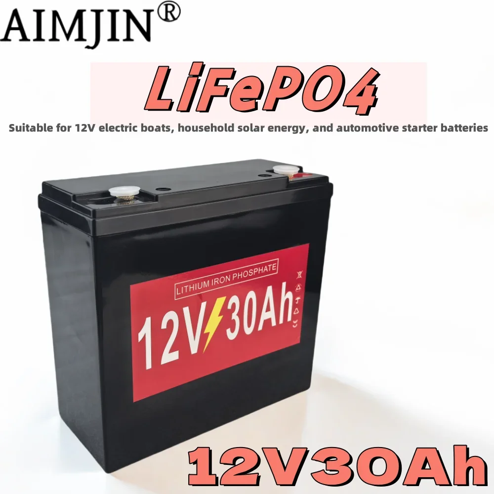 

Lifepo4 12V30Ah rechargeable battery pack for power supply of small devices such as solar ener