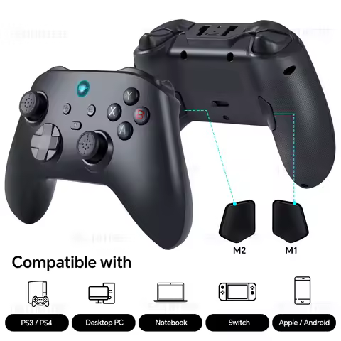 G6 Hall Effect Joystick Wireless Bluetooth Controller For Nintendo Switch 1/2 Gamepad For PC Controls/Switch/PS3/PS4/Android/IOS