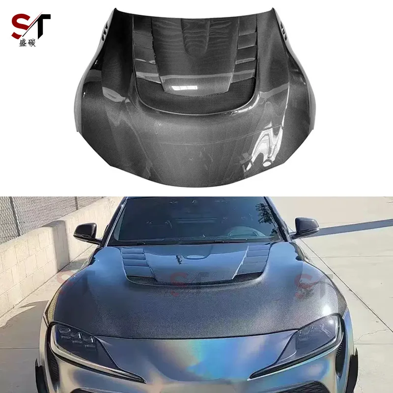 

Suitable for Toyota Bull Demon King SUPRA A90 A91 Carbon Fiber Cover VRS Hood Modified Headcover