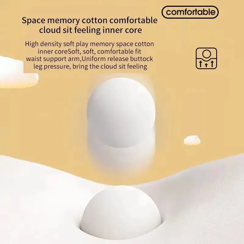 Ergonomic Memory Foam Cushion for Office Seating, Designed to Alleviate Hemorrhoid Discomfort and Enhance Comfort