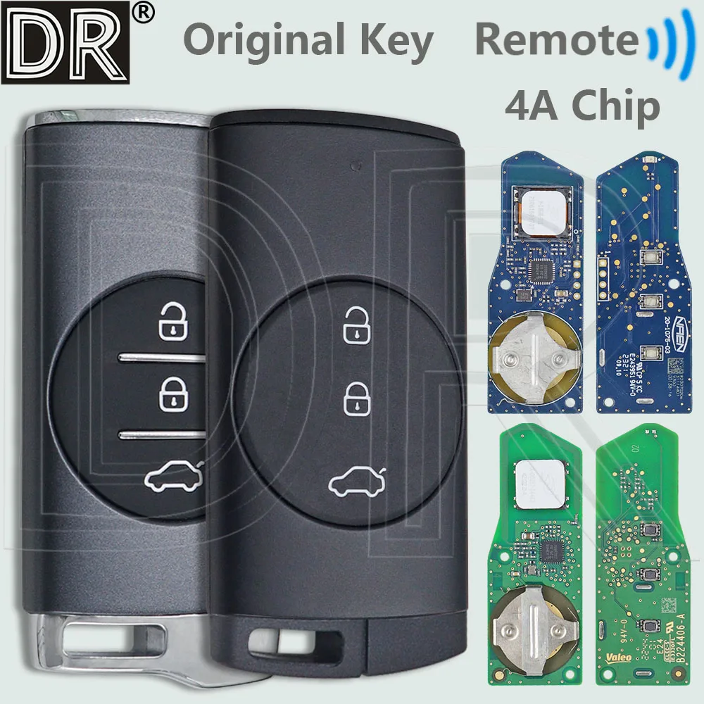 

DR Original 4A Chip 433MHz Keyless Go Car Remote Key For Chery Exeed Vantas TX TXL LX New Tiggo 3X 5X 7 Plus 8 Plus