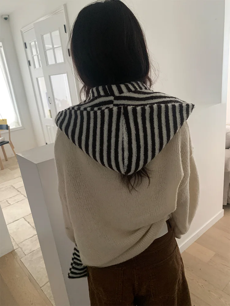 قبعة وشاح دافئة متكاملة لتدفئة الرقبة للنساء، مناسبة لركوب الدراجات في الشتاء، بتصميم كوري أنيق مقاوم للرياح