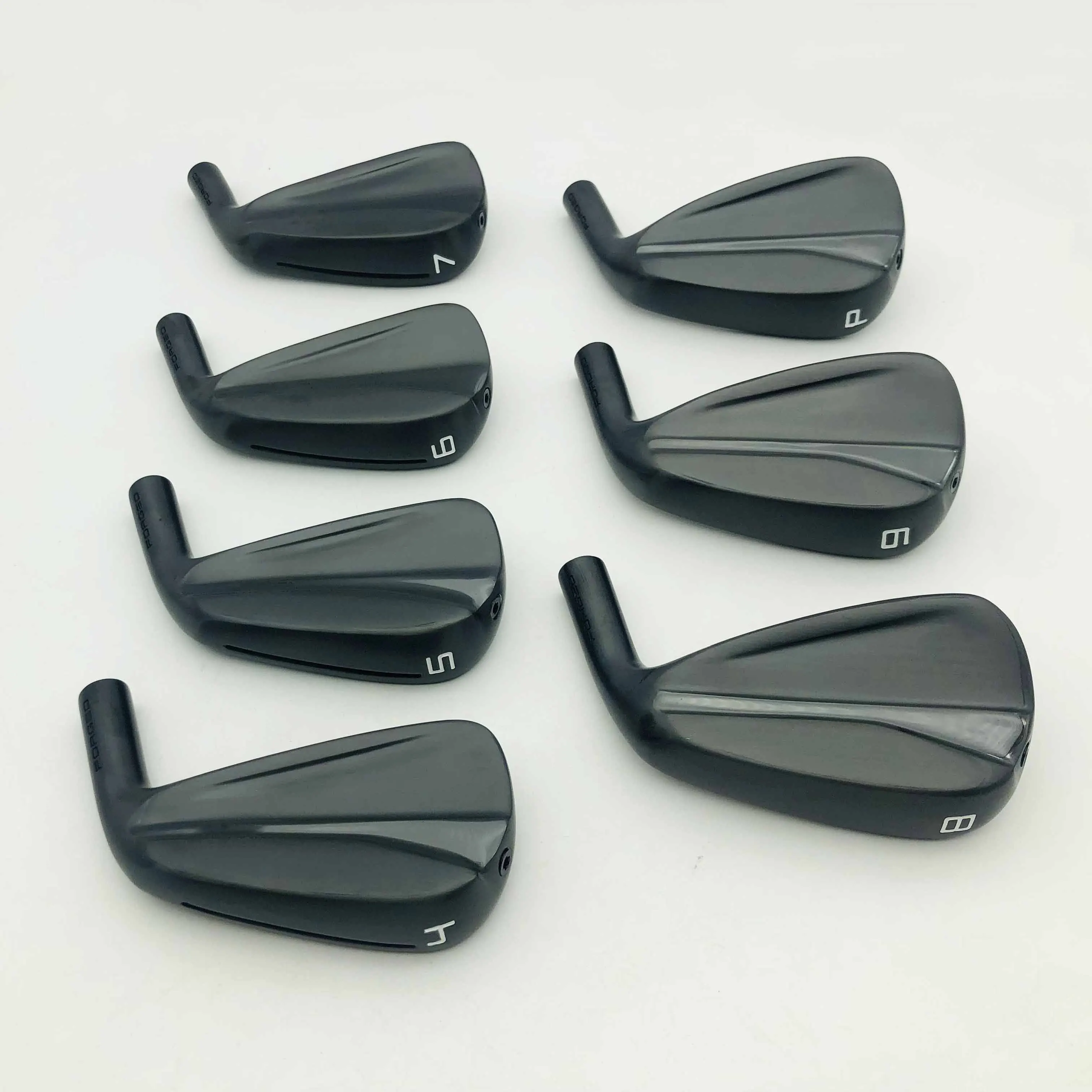 790Golf Iron Set with Head Cover, Graphite, Steel Shaft, Black, Iron, Brand New, 4-9P, R, S Flex, Free Shipping, 7Pcs