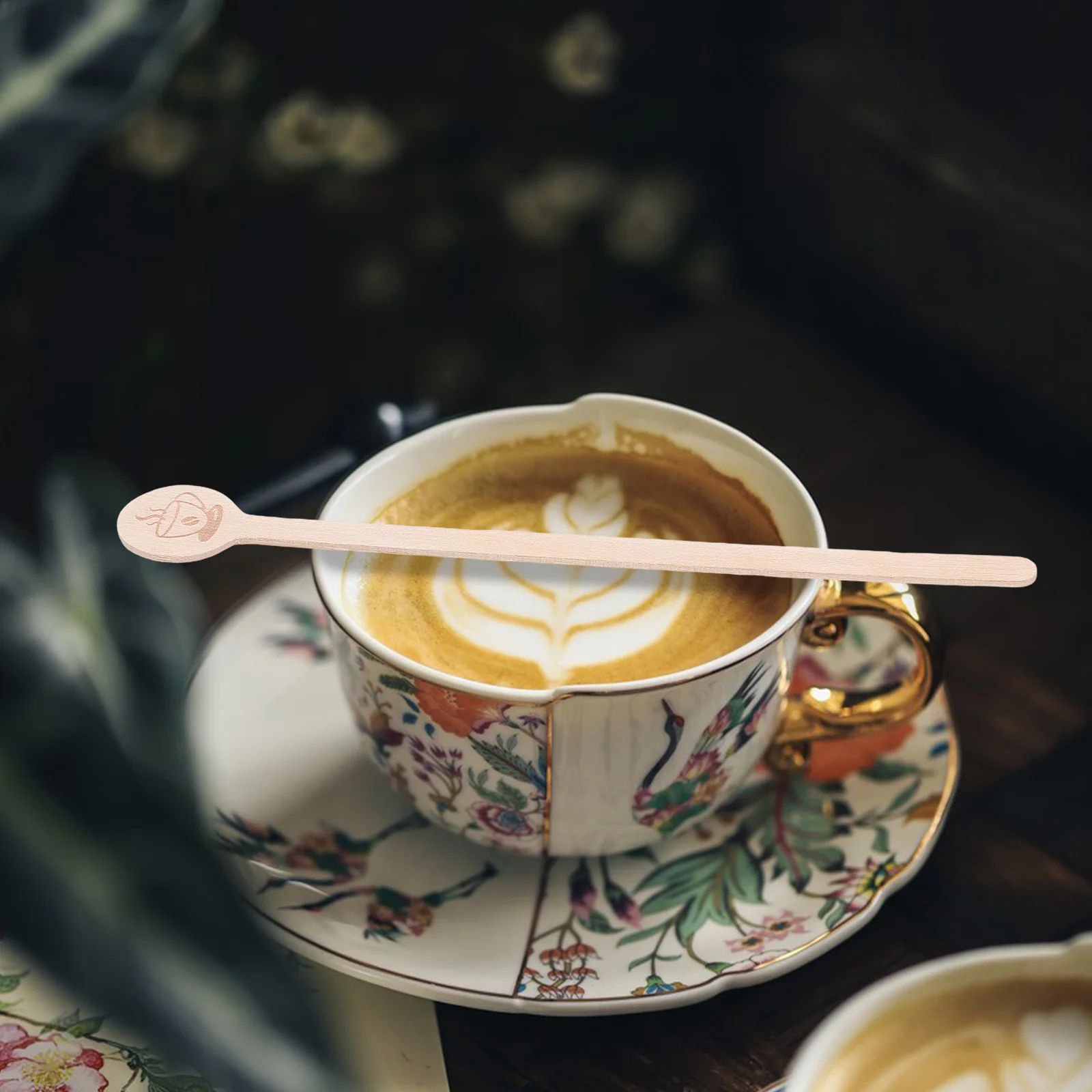 

100 шт. деревянные мешалки для кофе с круглым концом, многоразовые гладкие палочки для перемешивания эспрессо, горячие шоколадные коктейли, смешивание напитков