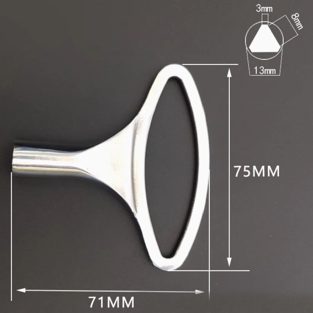 Chave triangular do elevador Chave triangular de aço inoxidável 75 71 3 8 12 MM 1 peça