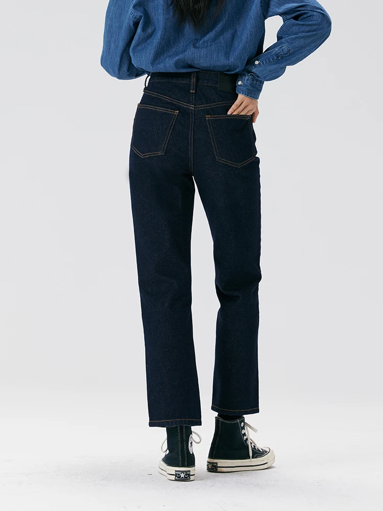 

No 93 винтажные оригинальные джинсы, цветные прямые свободные женские джинсовые джинсы с высокой талией, девять предметов, осень-зима, новый маленький размер