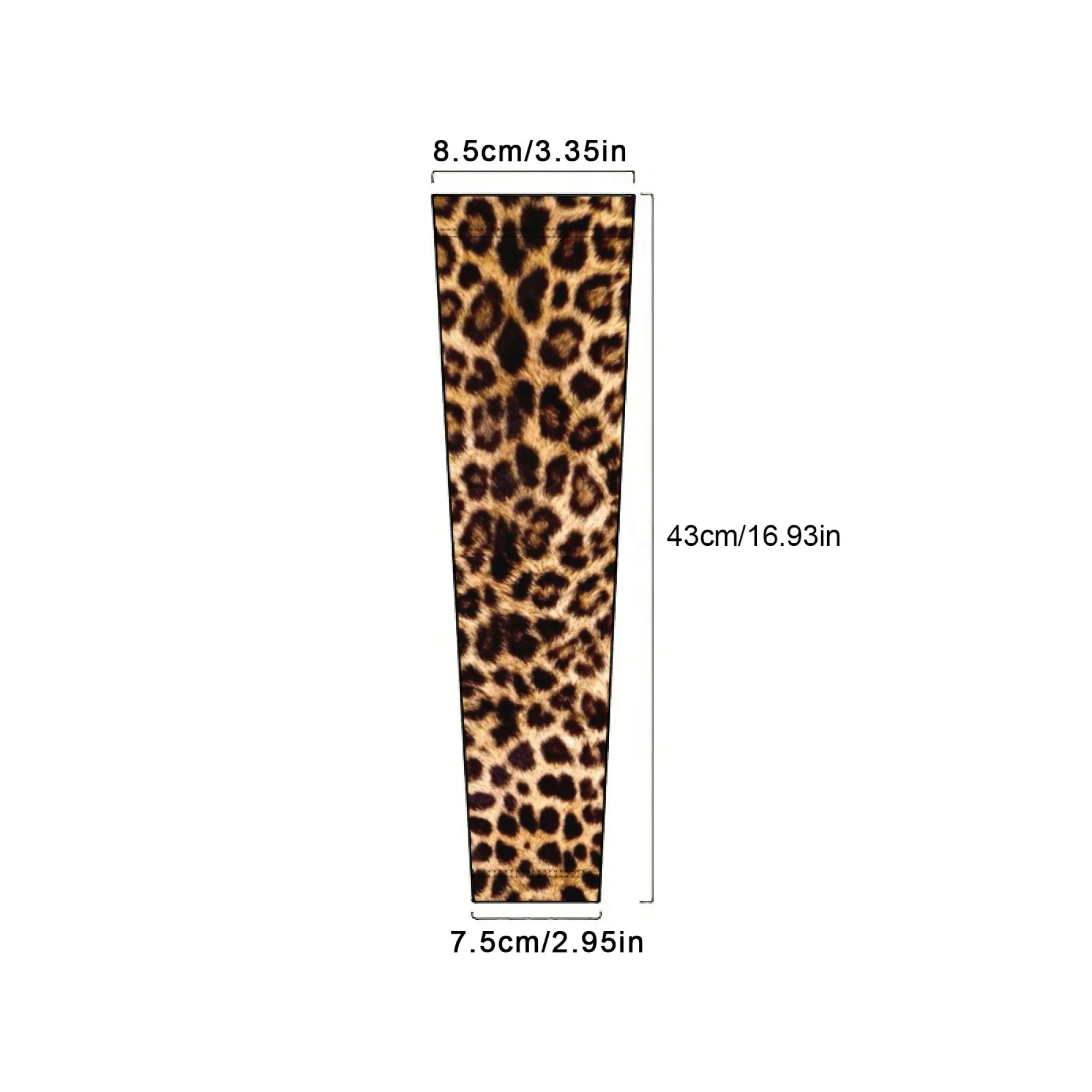 Mode Leopard Print Arm Ärmel Eis Stoff Anti-Uv Sonnencreme Laufen Radfahren Hülse Outdoor Sport Radfahren Arm Wärmer Männer