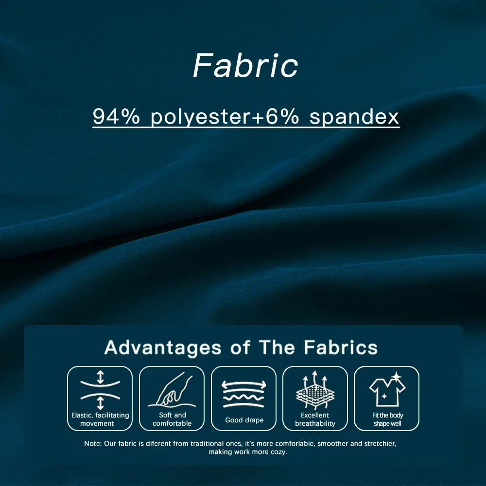 Hospital Clinical Workwear Dental Scrub Set Straight Pants Uniform Women Medical Surgical Clothes Unisex Pharmacy Lab Work Wear