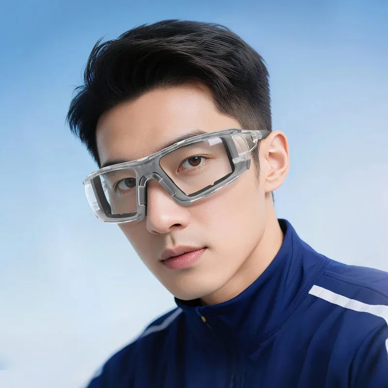 Impact Resistant Safety Goggles Scratch Fog Proof Protective Eyewear Clear Lens Eye Shield for Daily Industrial Use Windproof