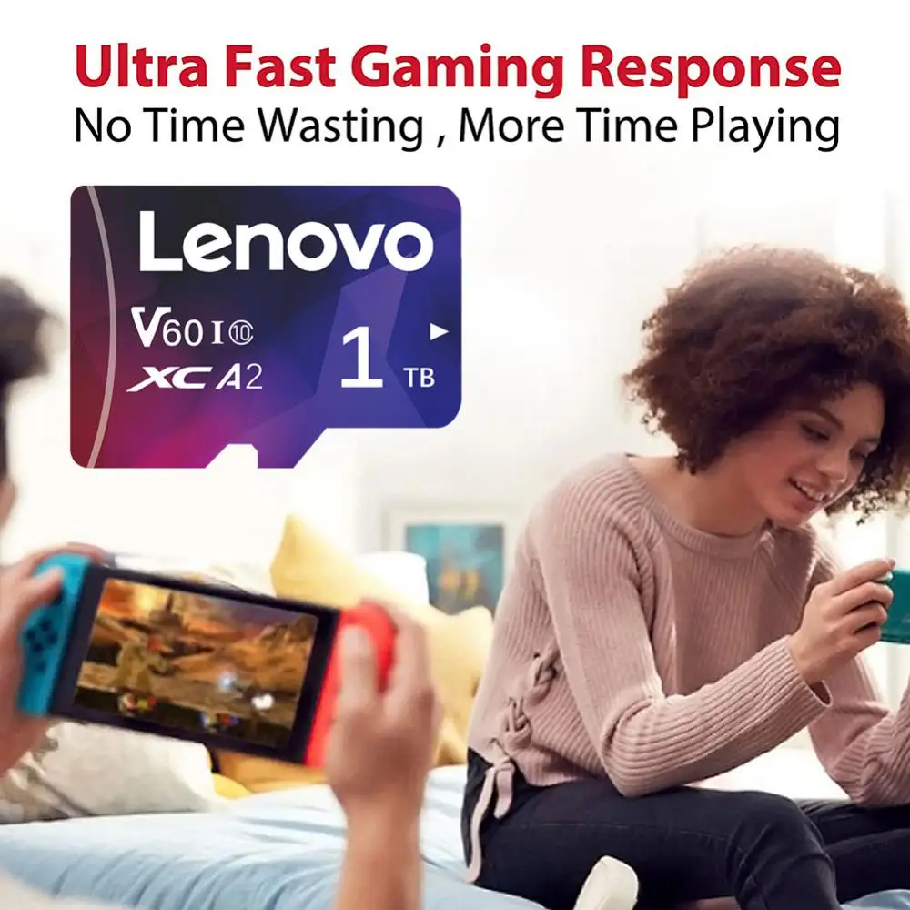 Lenovo 2TB SD Memory Card 1TB 512GB SD Card 256GB Ultra-fast Transfer Micro TF SD Card 128GB Cartao De Memoria For Phone PC