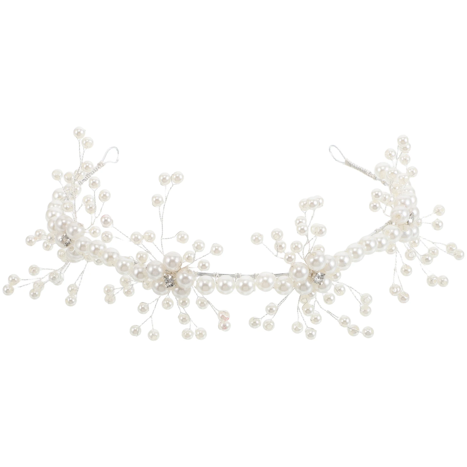 

Chic Handmade Flower Hairband Wedding Hair Accessory Beautiful Bridal Headpiece for Parties and Photo-Shoots