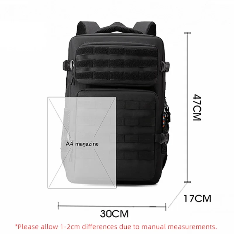Mochila táctica MOLLE grande – Camuflaje para senderismo y montaña - imagen 5