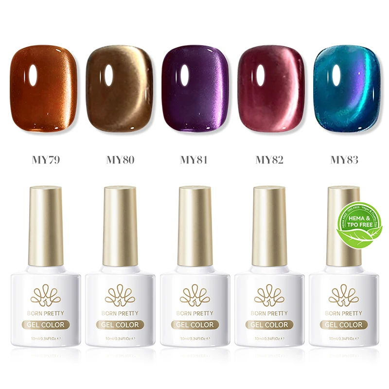 

BORN PRETTY HEMA FREE TPO FREE 5 шт.Cat Магнитный гель-лак для глаз Набор блестящих ультра блеск Soak Off УФ-светодиодный дизайн ногтей