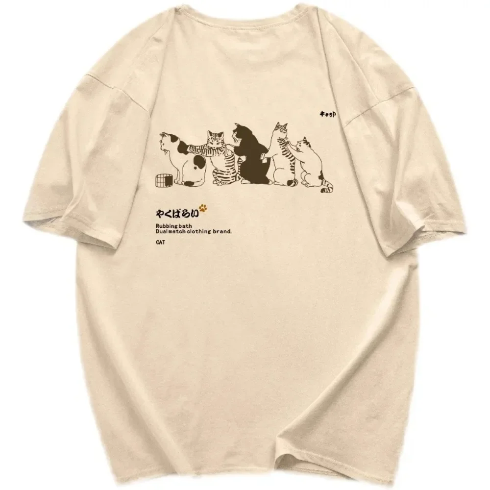 

Oversize Harajuku Style Printed Short-sleeved T-shirt Female Korean Version Ins Loose All-match Daily Commuting Simple Tee Shirt