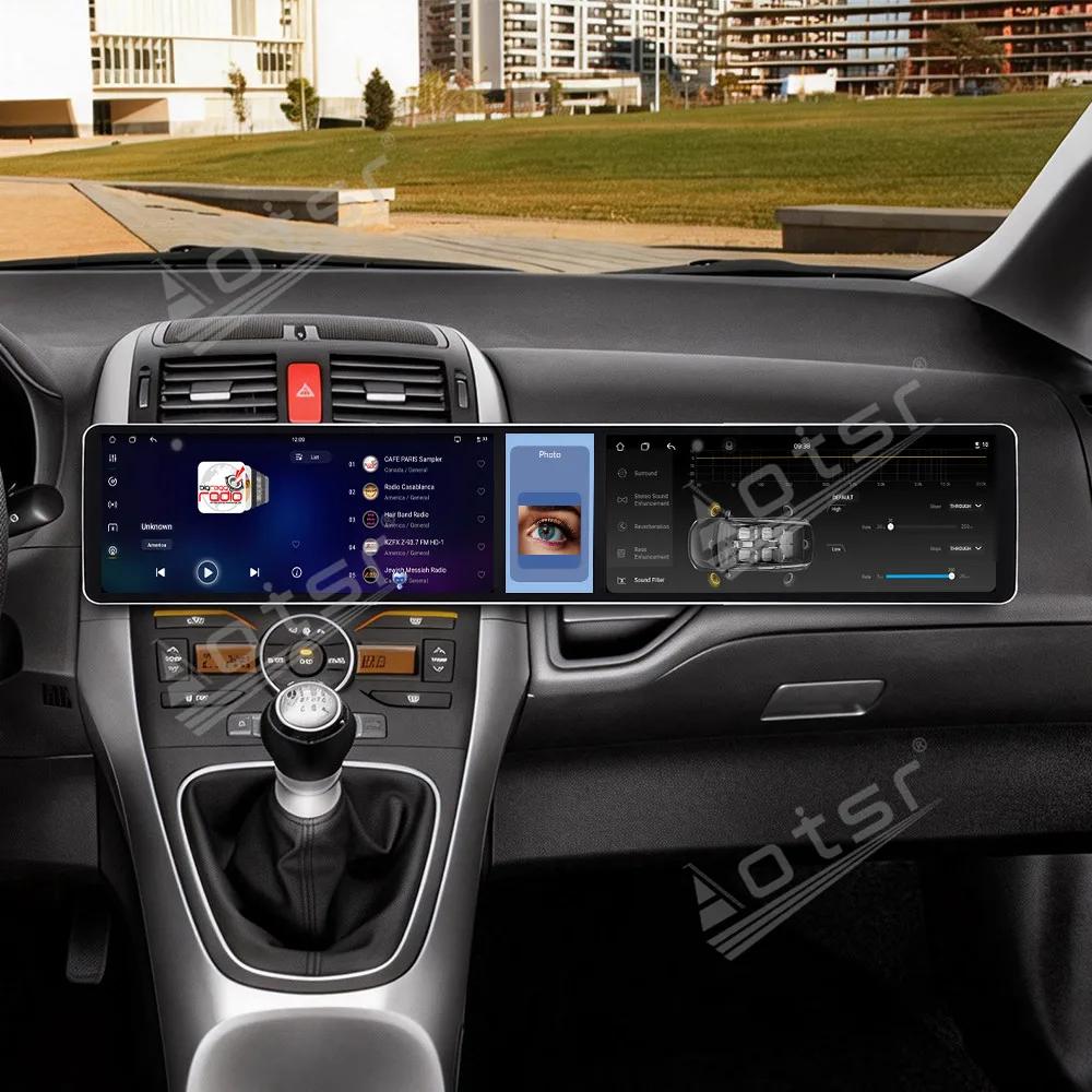 Triple Screen Android Radio For TOYOTA AURIS 2006~2012 Car Stereo CarPlay Android Auto Navigation Multimedia Player Head Unit