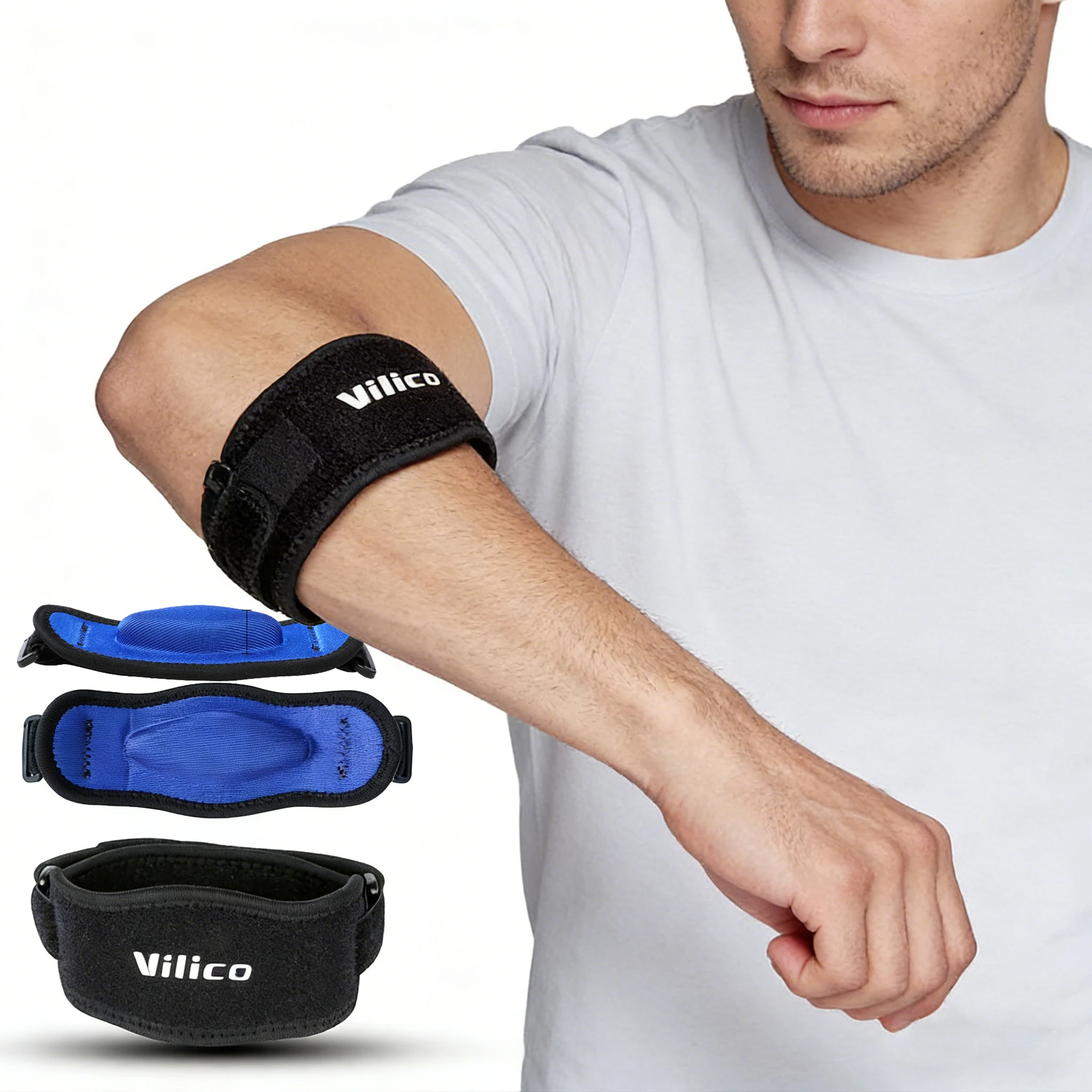 1/2 PCS Ellenbogen Schutz Strap Ellenbogen Weiche Kissen Unterstützung Strap Knie Unterstützung Basketball Tennis Badminton Epicondylitis Ellenbogen Pad