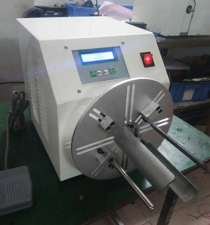 Semi-Automatic Wire Winding Machine, Small Cable Coil Winder for Round or 8-Shape
