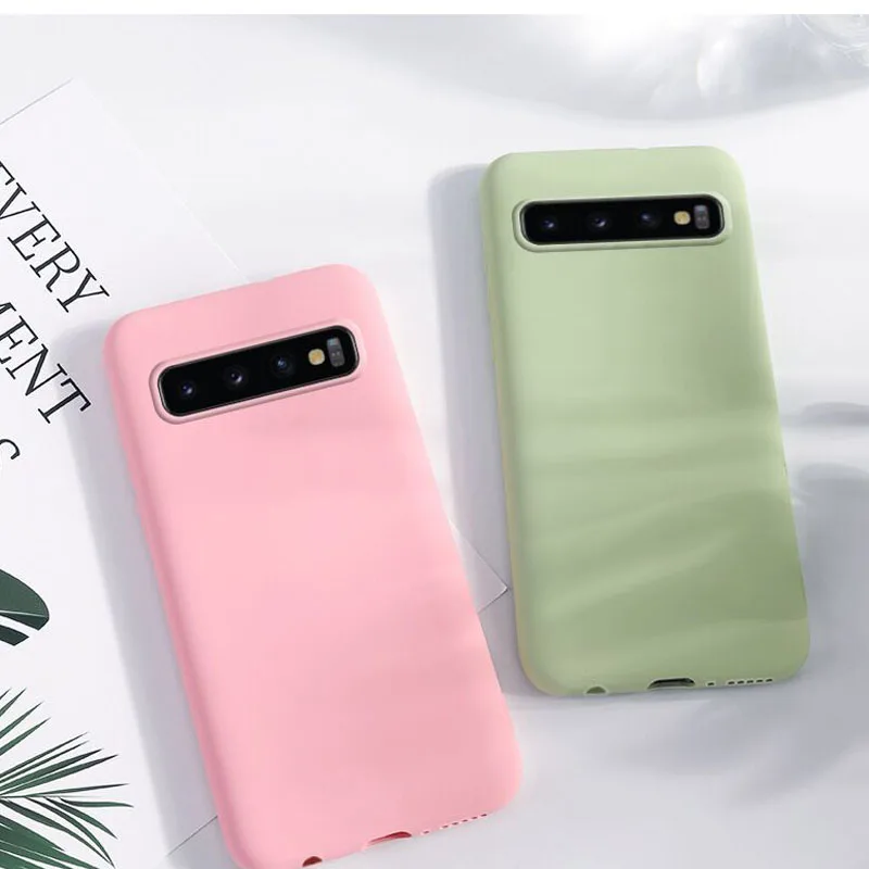 Fundas Matte Skin Case For Samsung Galaxy S10 S8 S9 S10 S20 S31 Plus S10E S7 edge Note 8 Back Cover For Samsung S8 S9 Cases