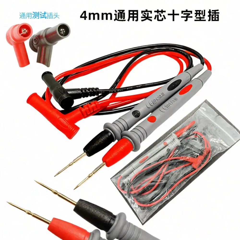 Multimeter Lead Extension 20A Sharp Gold Plated Probes Crocodile Clips Included Universal Measurement Cable Repair Tool