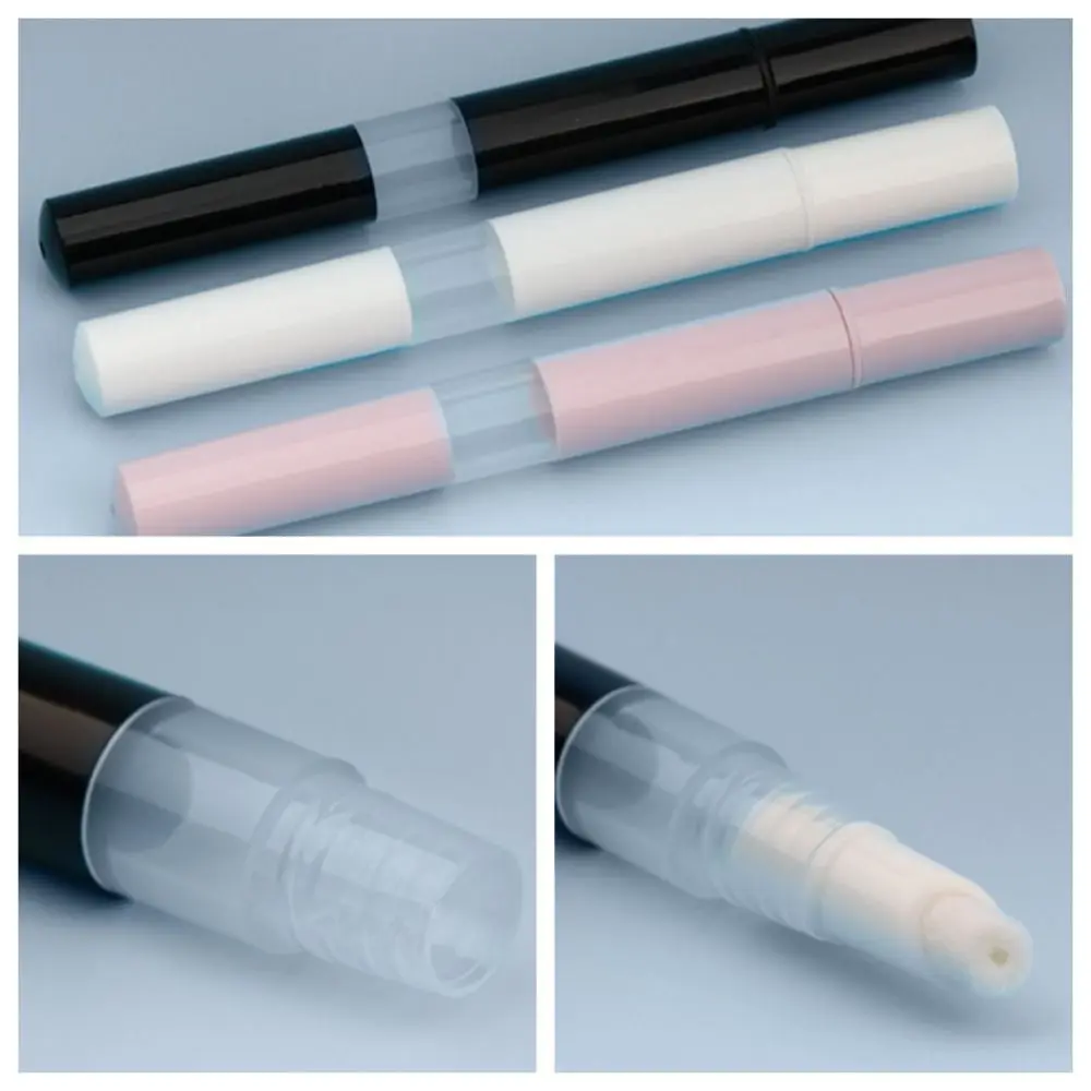 Reusable Transparent Nail Twist Pen 3ML Cosmetics Packaging Travel Accessories Perfume Pen Plastic Lip Gloss Tube Women