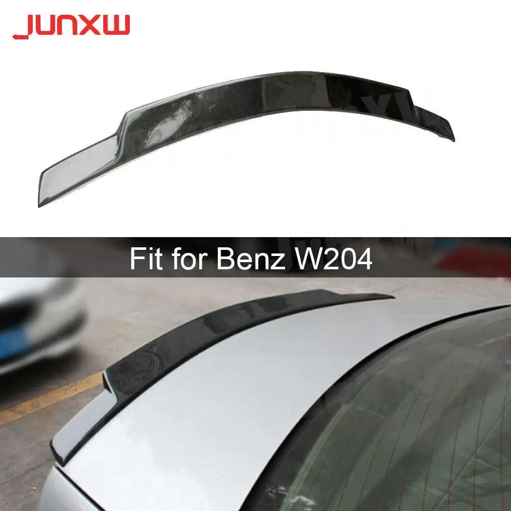 

For Mercedes Benz C Class W204 C300 C63 AMG Sedan 2007-2014 Carbon Fiber Rear Boot Spoiler Trunk Wings