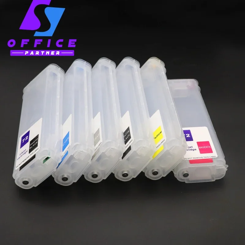 1pc 130ml For HP 72 Refill Ink Cartridges With ARC For HP Designjet T610 T620 T770 T790 T1100 T1300 T2300 Printer