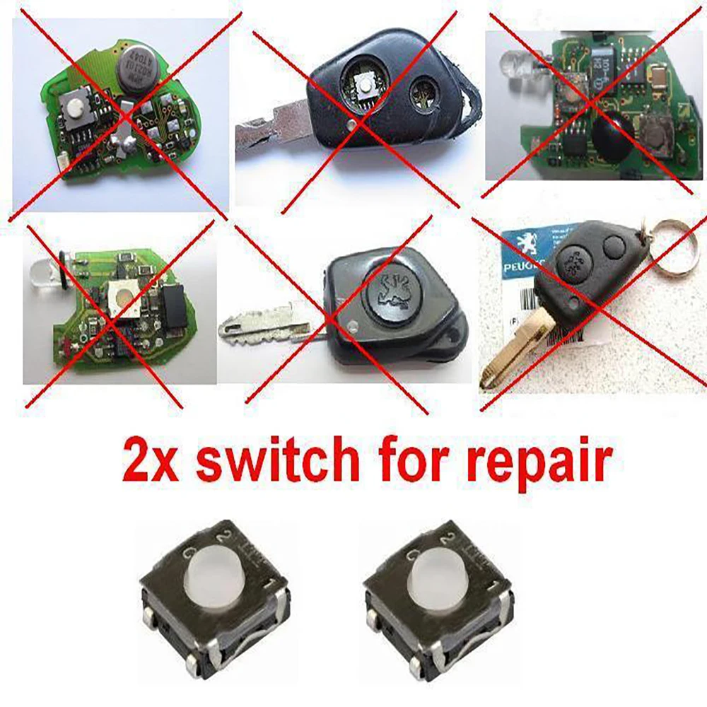 Remote Key Fob Repair Micro Switch Button for Peugeot 106 206 306 307 405 406