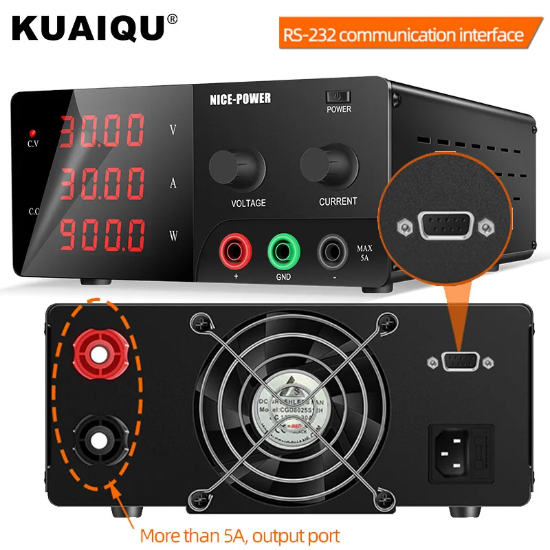 High Power 900W Adjustable DC Power Supply 30V 30A Variable Laboratory Switch Digital Bench Power Supply 60V 10A 20A 15V 30A,