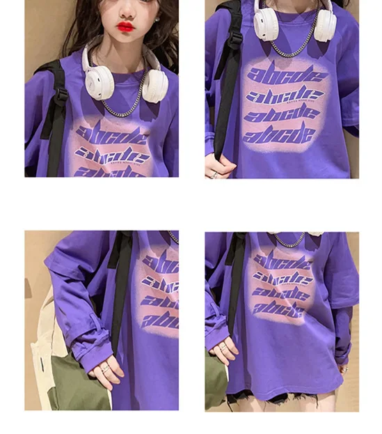 Coole Baby-Mädchen-Oberteile, Sweatshirt mit Buchstabenmuster, Langarm, O-Ausschnitt, Pullover, Kinder, lässiger lockerer Hoodie, Baumwolle, Kinderkleidung – Detail 14