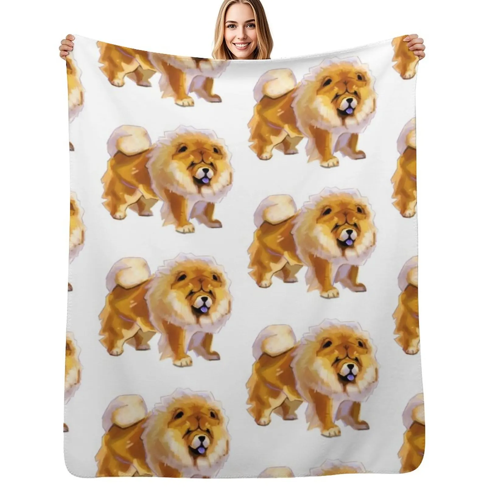 Chow chow Throw Blanket No Pilling Soft Warm Blanket for Bed