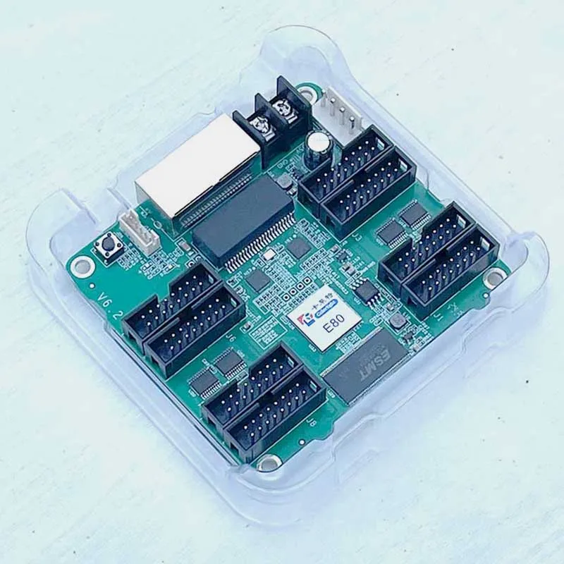 Colorlight E80 Full Color LED Display Screen Receiving Card Indoor RBG Electronic Large Screen Module HUB75 Video Control Card