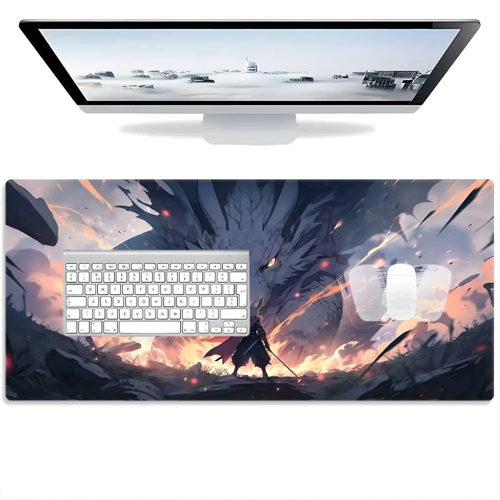 Keyboard and mouse mat Anime mouse mat Dragon  XXL mouse mat Mouse carpet Mouse Pc mouse carpet Mouse mat XXL Pad