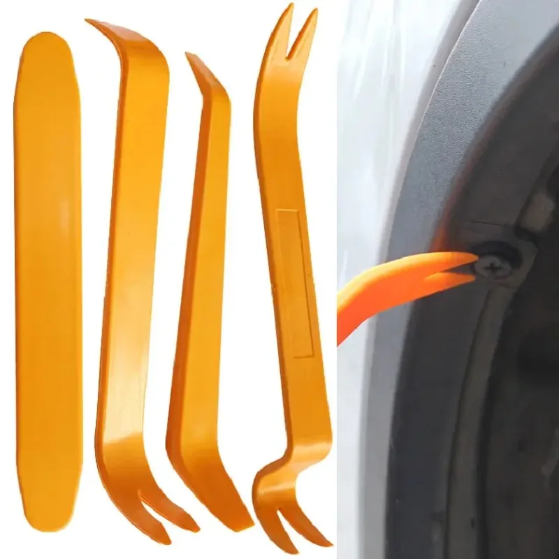 

4 шт., зажим для двери автомобиля, набор инструментов для разборки автомобиля, DVD стерео наборы для ремонта, внутренняя пластиковая обшивка панели, инструмент для снятия приборной панели