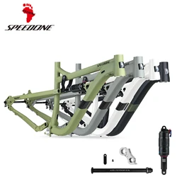 SPEEDONE Ambassador2 Downhill MTB Bike Frame DH Full Suspension 29er Aluminum Alloy Endurance Race Bicycle Frame with Rear Shock