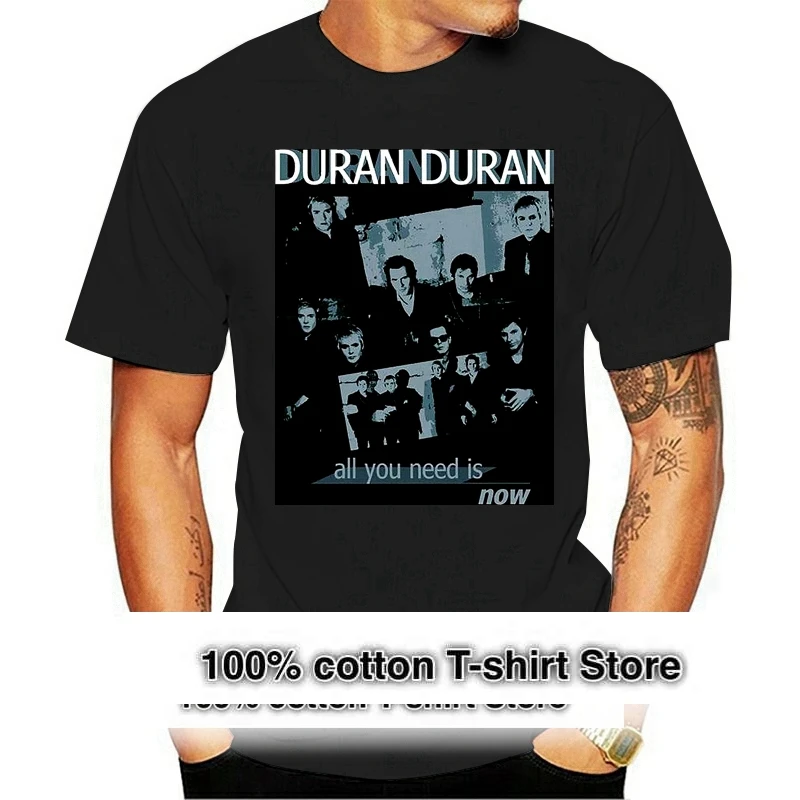 BLACK T SHIRT Cotton Tee Shirt YOU NEED IS NOW  Wave POP Band ARCADIA  Loose DURAN DURAN ALL  Men Women Cartoon Casual