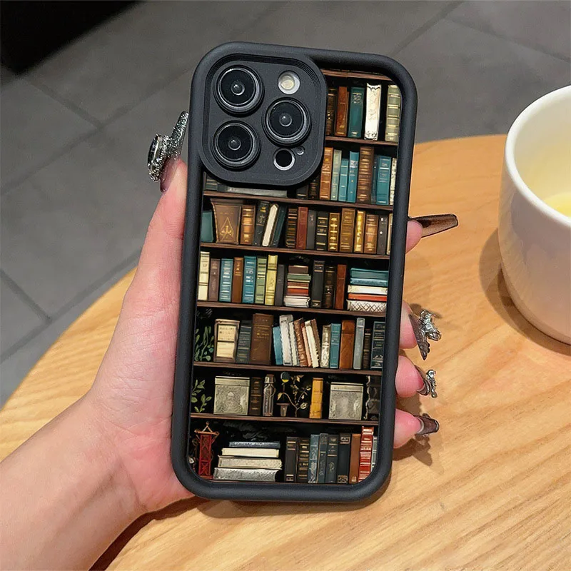 

Винтажный чехол-книжка из мягкого ТПУ для iPhone 17 Air 16 15 14 11 Pro Max Plus 13 12 Mini 8 7 X Xs Защитный аксессуар