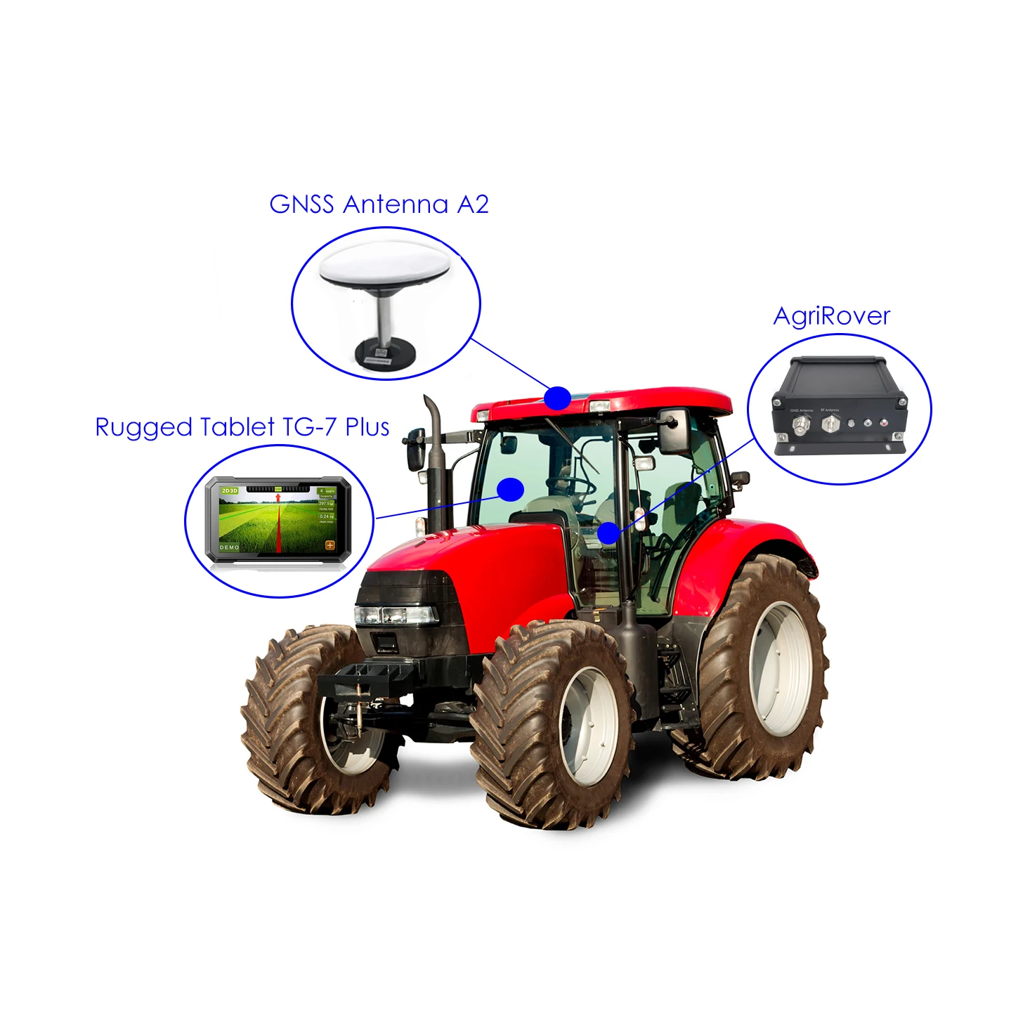 Nieuwste Hoge Precisie Cetemeter F9P Rtk Gps Base Rover Station L1 L2 L5 Met Robuuste Tablet