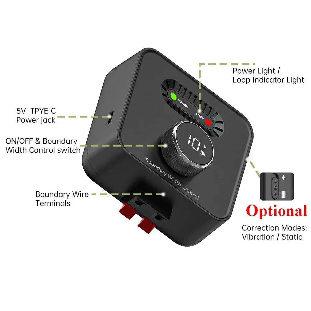 

Pet Dog Electric Fence Collar Electronic Pet Containment System In-Ground Wired Fence Waterproof Rechargeable Dog Shock Collars