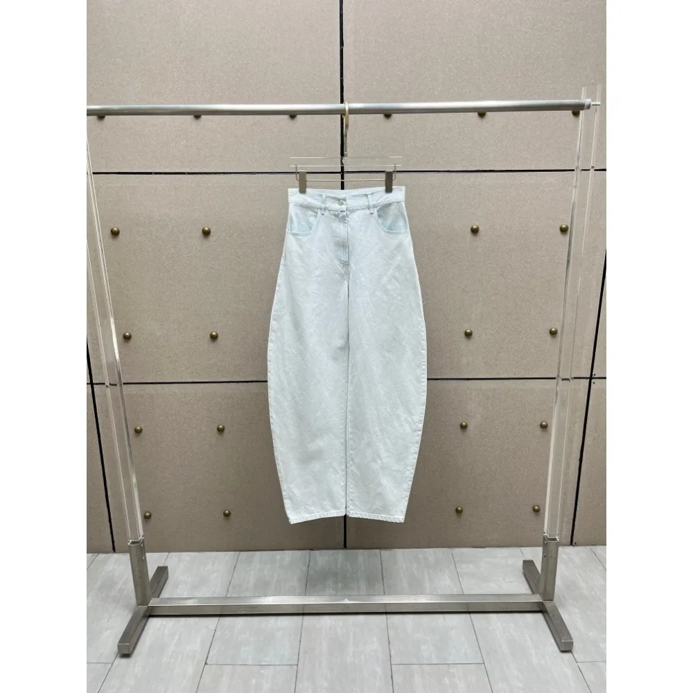 

2025 High Quality Cotton Versatile Style Cotton Light Blue Denim Jeans Pants