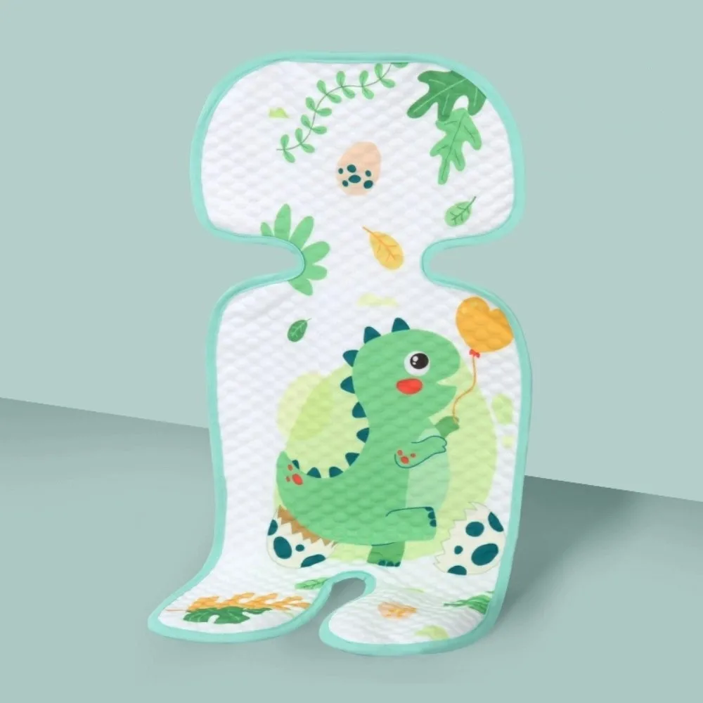 

Cute Ice Silk Baby Stroller Seat Cushion Washable Universal Baby Sitting Chair Cushion Breathable Baby Stroller Mat