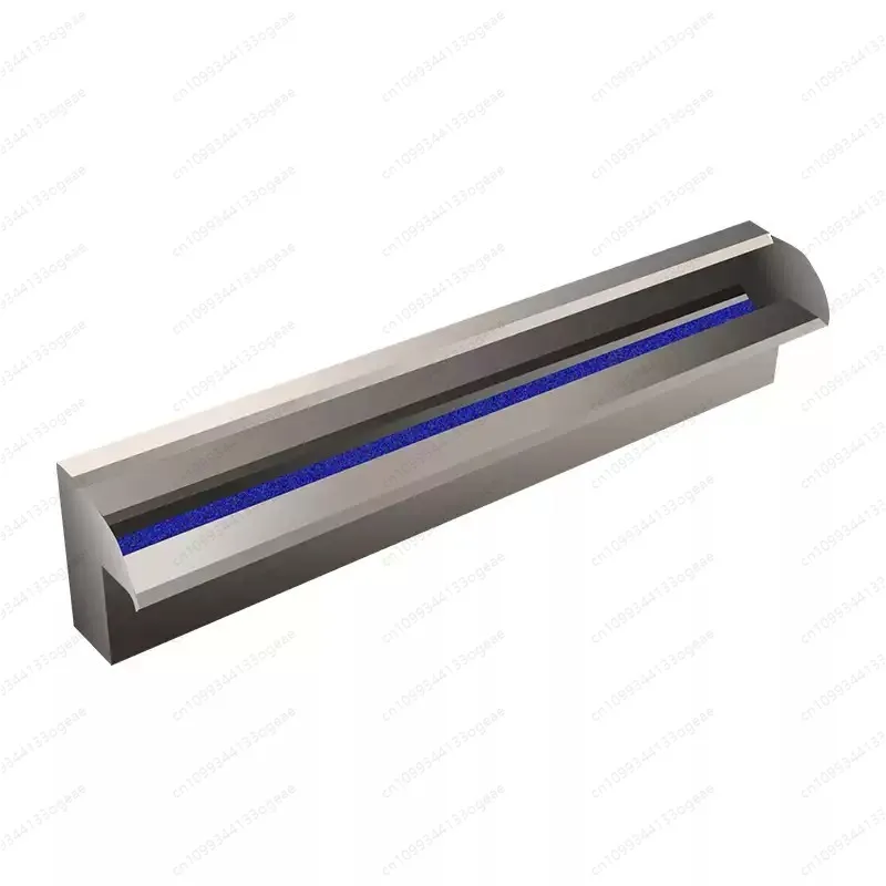 Pool Waterfall Spillway, Stainless Steel Pond Waterfalls with Multi Color-Lamp Outdoor Pool Fountain for Garden Patio