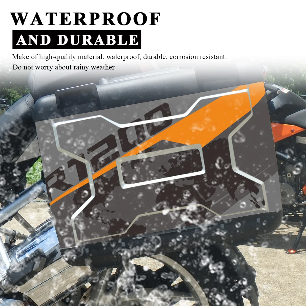 2Pcs Motorcycle Side Boxes Stickers for R 1200GS R 1250GS 2019-2024 PVC Decal Protector For BMW Vario Case R1250GS R1200GS 04-12