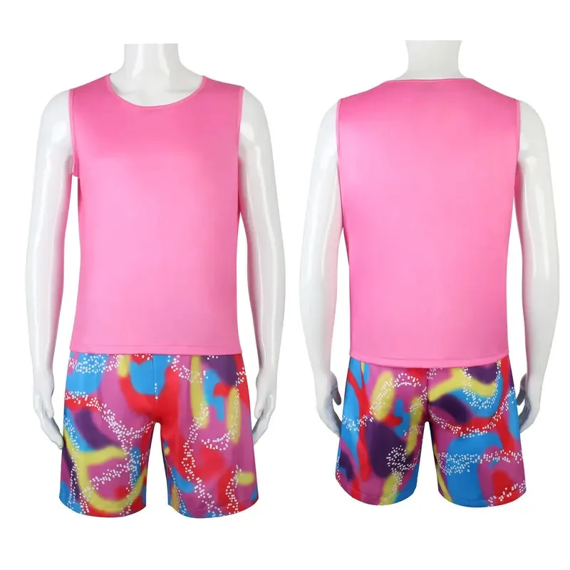 حار فيلم باربي تأثيري كين باربي ملابس رياضية مع قبعة للجنسين الكبار الاطفال هالوين حفلة تأثيري حلي ملابس يومية موحدة