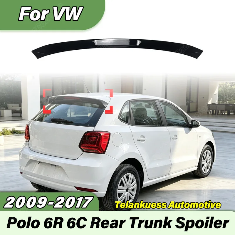 For Volkswagen Polo 6R 6C 2009 2010 2011 2012 2013 2014 2015 2016 2017 Car GTI Tail Wing Top Wing Fixed Wing Modification Parts