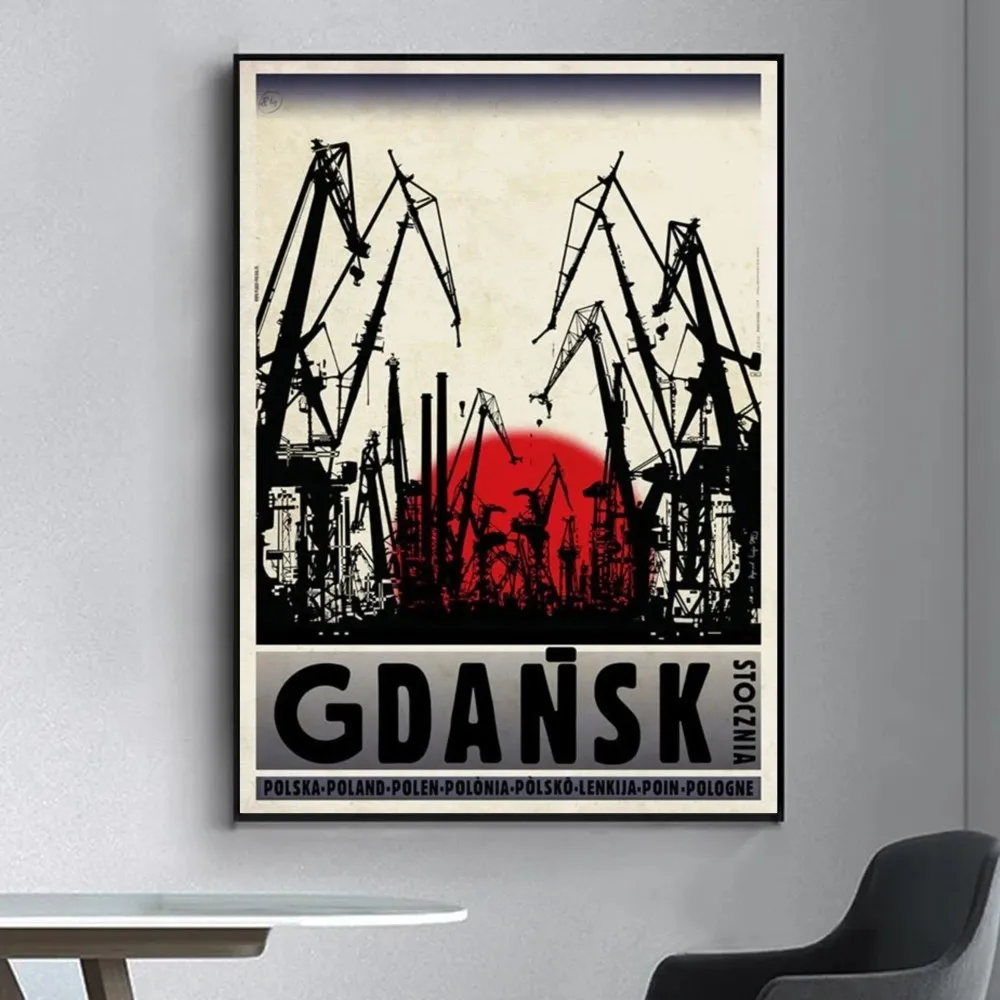 Poland Biebrza Solina Zakopane Poster Fancy Poster Wall Sticker for Living Room Bar Vintage Decorative Painting Middle